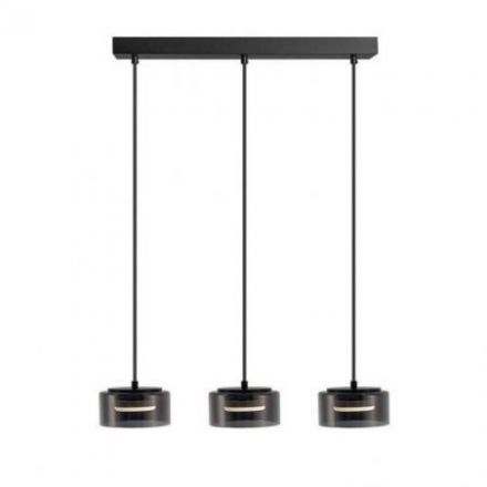 I3 Olaia Lámpara 3l Negro Smoky de Schuller