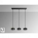 I3 Olaia Lámpara 3l Negro Smoky de Schuller
