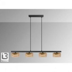 I3 Olaia Lámpara 4l Negro Ambar de Schuller