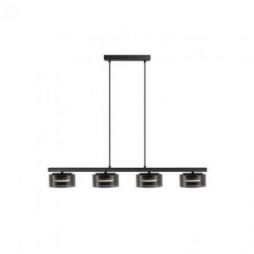 I3 Olaia Lámpara 4l Negro Smoky de Schuller