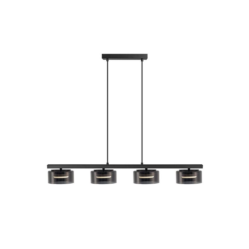 I3 Olaia Lámpara 4l Negro Smoky de Schuller
