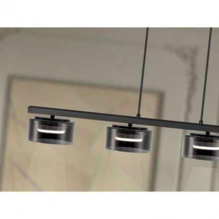 I3 Olaia Lámpara 4l Negro Smoky de Schuller