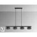 I3 Olaia Lámpara 4l Negro Smoky de Schuller