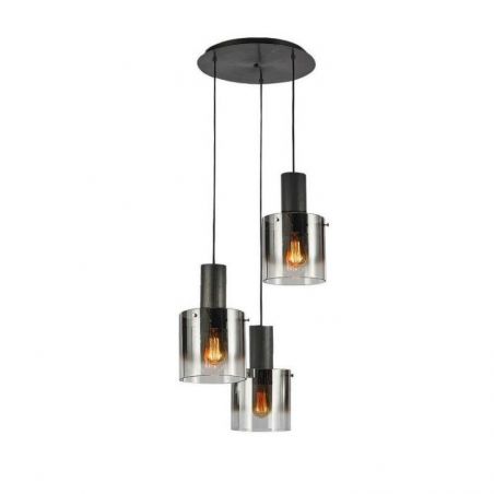 I3 Venize Lámpara 3l Negro Smoke de Schuller