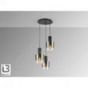 I3 Venize Lámpara 3l Negro Smoke de Schuller