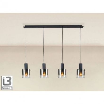 I3 Venize Lámpara 4l Negro Smoke de Schuller