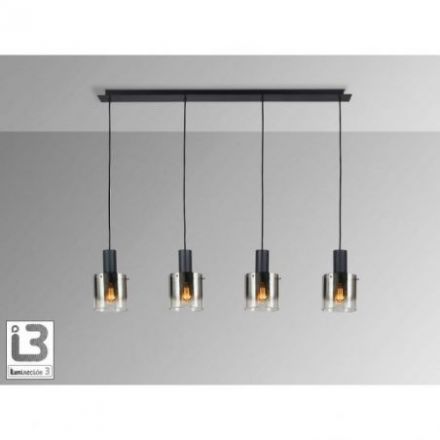 I3 Venize Lámpara 4l Negro Smoke de Schuller
