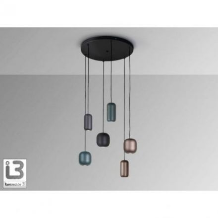 I3 Nimes Lámpara 6l Negro Colores de Schuller