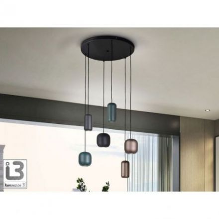 I3 Nimes Lámpara 6l Negro Colores de Schuller