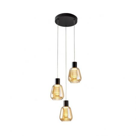 I3 Carisa Lámpara 3l Negro D35 de Schuller