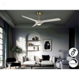 Alisios Ventilador Blanco Bronce D152 de Schuller