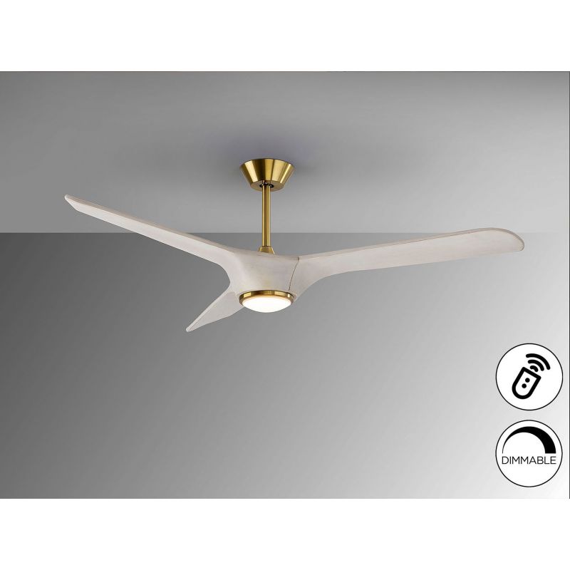 Alisios Ventilador Blanco Bronce D152 de Schuller