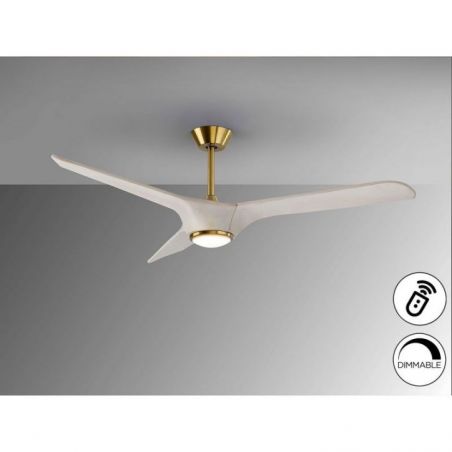 Alisios Ventilador Blanco Bronce D152 de Schuller