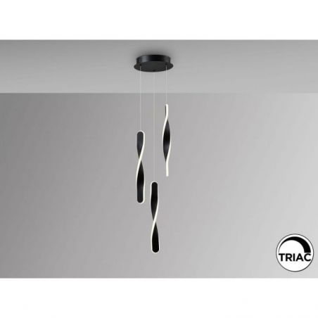 Twist Lámpara 3l Negro de Schuller