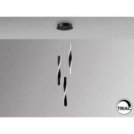 Twist Lámpara 3l Negro de Schuller