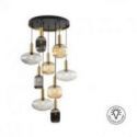 Norma Lámpara 9l Negro Laton H500 de Schuller