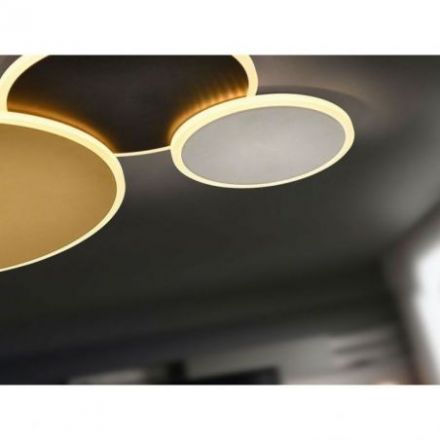 Umbra Plafón Oro Negro Blanco de Schuller