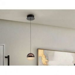 Orbes Lámpara 1l Cromo Negro D12 de Schuller