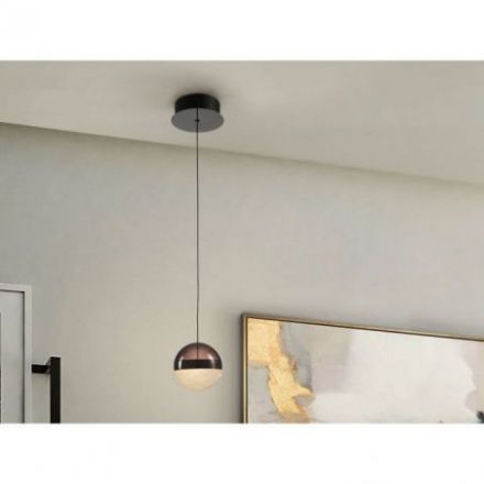 Orbes Lámpara 1l Cromo Negro D12 de Schuller