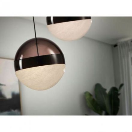 Orbes Lámpara 1l Cromo Negro D12 de Schuller