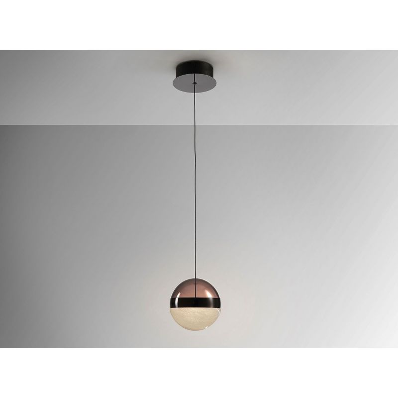 Orbes Lámpara 1l Cromo Negro D15 de Schuller