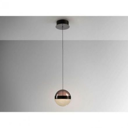 Orbes Lámpara 1l Cromo Negro D15 de Schuller