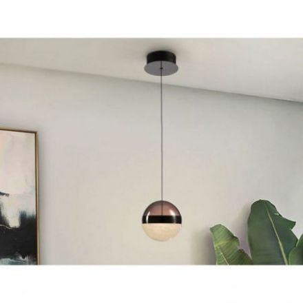 Orbes Lámpara 1l Cromo Negro D15 de Schuller