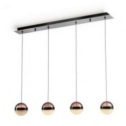 Orbes Lámpara 4l Cromo Negro D12 de Schuller