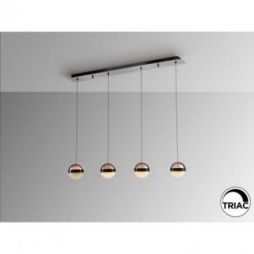 Orbes Lámpara 4l Cromo Negro D12 de Schuller