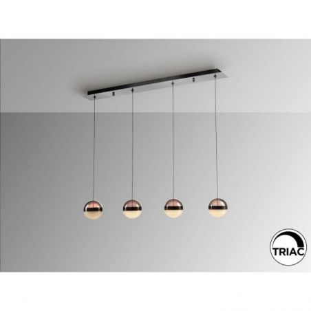Orbes Lámpara 4l Cromo Negro D12 de Schuller