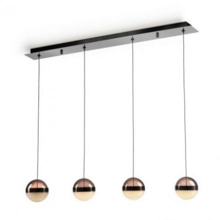 Orbes Lámpara 4l Cromo Negro D12 de Schuller