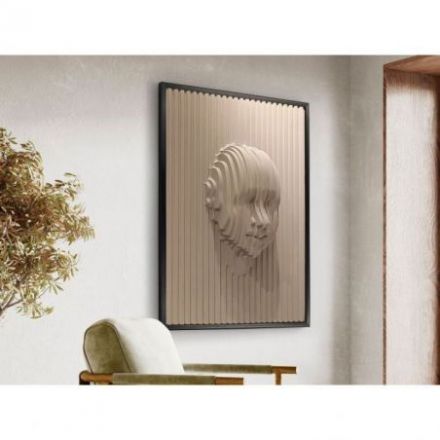 Beige Face Bajorrelieve 90x120 de Schuller