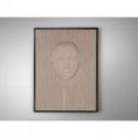 Beige Face Bajorrelieve 90x120 de Schuller