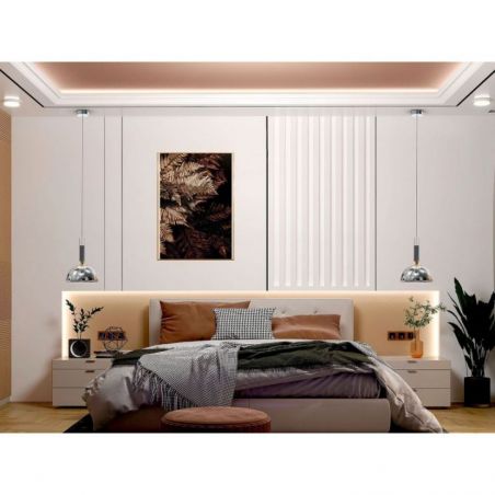 Charlize Lámpara 1l Plata de Schuller