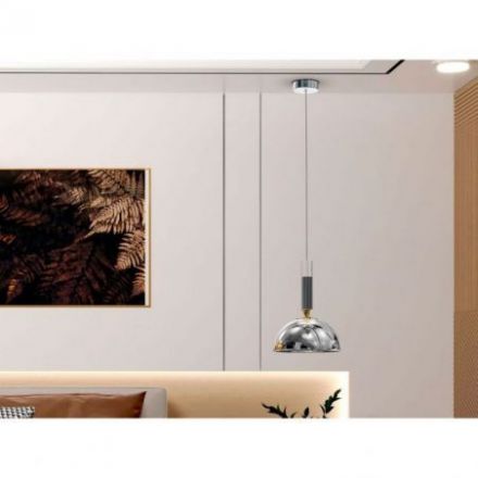 Charlize Lámpara 1l Plata de Schuller