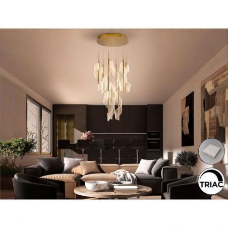 Velas Lámpara 9l Oro Dimable de Schuller