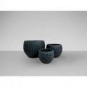 Yuca Set 3 Maceteros Negro de Schuller