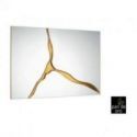 Surcos Ii Espejo Pan Oro 80x120 de Schuller