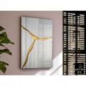 Surcos Ii Espejo Pan Oro 80x120 de Schuller