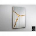 Surcos Ii Espejo Pan Oro 80x120 de Schuller