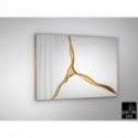 Surcos Ii Espejo Pan Oro 80x120 de Schuller