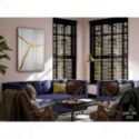 Surcos Ii Espejo Pan Oro 80x120 de Schuller