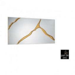 Surcos Ii Espejo Pan Oro 80x180 de Schuller