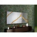 Surcos Ii Espejo Pan Oro 80x180 de Schuller