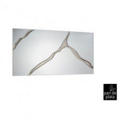 Surcos Ii Espejo Pan Plata 80x180 de Schuller