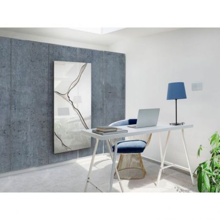 Surcos Ii Espejo Pan Plata 80x180 de Schuller