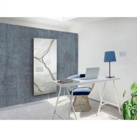 Surcos Ii Espejo Pan Plata 80x180 de Schuller