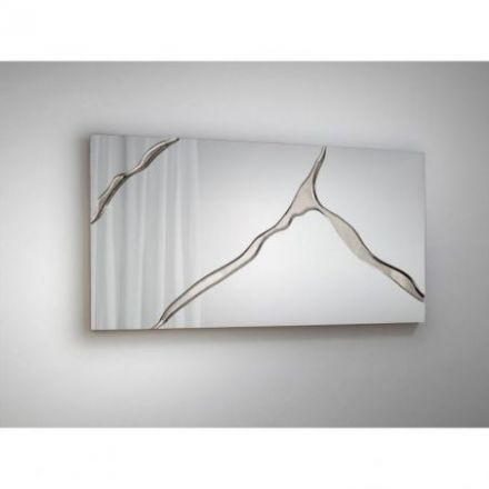 Surcos Ii Espejo Pan Plata 80x180 de Schuller