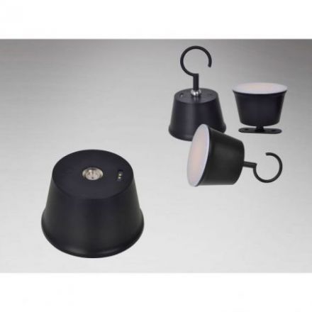 Cuco Sobremesa Led Negro de Schuller