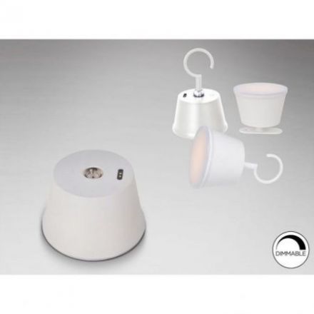 Cuco Sobremesa Led Blanco de Schuller